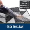 imageOLANLY Door Mat Indoor Entrance Washable 32x20 OdorFree LowProfile Front Back Geometric Doormat Absorbent Resist Dirt Entry Carpet Easy to Clean Sturdy Inside Floor Mats for Entryway BlackBlack