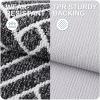 imageOLANLY Indoor Door Mat 32x20 Inch Dirt Resistant and Absorbent NonSlip Rubber Backing Floor Mats Easy Clean LowProfile Doormat for Entryway Front Door and Inside Entrance GreyBlack