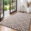 imageOLANLY Indoor Door Mat 32x20 Inch Dirt Resistant and Absorbent NonSlip Rubber Backing Floor Mats Easy Clean LowProfile Doormat for Entryway Front Door and Inside Entrance GreyBrown