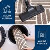 imageOLANLY Indoor Door Mat 32x20 Inch Dirt Resistant and Absorbent NonSlip Rubber Backing Floor Mats Easy Clean LowProfile Doormat for Entryway Front Door and Inside Entrance GreyBrown