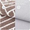 imageOLANLY Indoor Door Mat 32x20 Inch Dirt Resistant and Absorbent NonSlip Rubber Backing Floor Mats Easy Clean LowProfile Doormat for Entryway Front Door and Inside Entrance GreyBrown