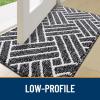 imageOLANLY Indoor Door Mat 32x20 Inch Dirt Resistant and Absorbent NonSlip Rubber Backing Floor Mats Easy Clean LowProfile Doormat for Entryway Front Door and Inside Entrance GreyBlack