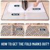 imageOLANLY Indoor Door Mat 32x20 Inch Dirt Resistant and Absorbent NonSlip Rubber Backing Floor Mats Easy Clean LowProfile Doormat for Entryway Front Door and Inside Entrance GreyBrown