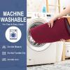 imageOLANLY Thick Memory Foam Bath Mat Rug 30x20 Extra Soft Absorbent Bathroom Rugs Quick Dry Bath Mats NonSlip Machine Washable Carpet for Bathroom Tub and Shower Home Decor Accessories GreyBurgundy