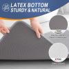 imageOLANLY Toilet Rugs UShaped 24x20 Extra Soft Absorbent Thick Memory Foam Contour Bathroom Rugs Dry Quickly Machine Washable NonSlip Toilet Bath Mat Home Decor Accessories GreyGrey