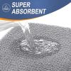 imageOLANLY Toilet Rugs UShaped 24x20 Extra Soft Absorbent Thick Memory Foam Contour Bathroom Rugs Dry Quickly Machine Washable NonSlip Toilet Bath Mat Home Decor Accessories GreyGrey