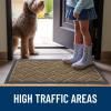 imageOLANLY Front Door Mat Indoor Outdoor Entrance Waterproof AllSeason AllWeather Welcome Doormat Sturdy Natural Rubber Low Profile Easy Clean Patio Porch Entryway Outside Floor Mat 295x17 BlackBrown