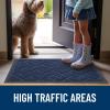 imageOLANLY Front Door Mat Indoor Outdoor Entrance Waterproof AllSeason AllWeather Welcome Doormat Sturdy Natural Rubber Low Profile Easy Clean Patio Porch Entryway Outside Floor Mat 295x17 BlackBlue