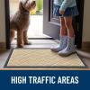 imageOLANLY Front Door Mat Indoor Outdoor Entrance Waterproof AllSeason AllWeather Welcome Doormat Sturdy Natural Rubber Low Profile Easy Clean Patio Porch Entryway Outside Floor Mat 295x17 BlackBeige