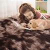 imageOLANLY Area Rugs for Living Room Bedroom Machine Washable 4x59 Feet Soft Fluffy Shaggy Bedside Rug Indoor Floor Carpet for Kids Girls and Boys Dorms Nursery Room Home Decor Aesthetic RainbowCoffee Tiedye