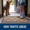 imageOLANLY Door Mat Indoor Outdoor Entrance Waterproof AllWeather Doormat Heavy Duty Sturdy Front Door Mat Low Profile Stain Resistant Easy Clean Patio Entryway Mat 295 x 17 Light BrownLight Brown