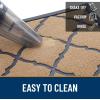 imageOLANLY Door Mat Indoor Outdoor Entrance Waterproof AllWeather Doormat Heavy Duty Sturdy Front Door Mat Low Profile Stain Resistant Easy Clean Patio Entryway Mat 295 x 17 Light BrownLight Brown