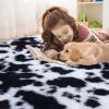 imageOLANLY Rainbow Round Rugs for Bedroom  Machine Washable 4x4 Feet Circle Area Rugs for Living Room Soft and Fluffy Shaggy Carpet for Teen Girls and Boys Nursery Rooms Dorms Home Decor AestheticBlackwhite Tiedye
