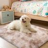 imageOLANLY Area Rugs for Living Room Bedroom Machine Washable 4x59 Feet Soft Fluffy Shaggy Bedside Rug Indoor Floor Carpet for Kids Girls and Boys Dorms Nursery Room Home Decor Aesthetic RainbowBeige Tiedye
