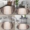 imageOLANLY 30inch Round Bathroom Rugs Extra Soft and Absorbent Microfiber Bath Rugs Quick Dry Machine Washable Bath Mats for Bathroom Floor Tub and Shower Home Decor Accessories GreyBrown