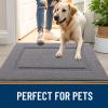 imageOLANLY Door Mat Indoor Entrance Washable 32x20 Absorbent NonSlip Front Back Geometric Doormat Resist Dirt Entry Carpet Easy to Clean Sturdy Inside Floor Mats for Entryway GreyGrey