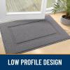 imageOLANLY Door Mat Indoor Entrance Washable 32x20 Absorbent NonSlip Front Back Geometric Doormat Resist Dirt Entry Carpet Easy to Clean Sturdy Inside Floor Mats for Entryway GreyGrey
