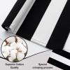 imageOLANLY Black and White Striped Rug 24quot x 37quot 275quot x 43quot  Washable Cotton Indoor Outdoor Doormat for Front Door Entryway Kitchen Porch Patio DecorBlack and White Striped