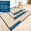 imageOLANLY Front Door Mat Indoor Outdoor Entrance 2Pack 295 x 17 Inch Waterproof Heavy Duty Doormat Fade Resistant Low Profile Easy Clean Patio Porch Welcome Floor Mats for Entry GreyBeige