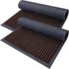 imageOLANLY Front Door Mat Indoor Outdoor Entrance 2Pack 295 x 17 Inch Waterproof Heavy Duty Doormat Fade Resistant Low Profile Easy Clean Patio Porch Welcome Floor Mats for Entry GreyBrown