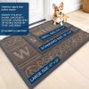 imageOLANLY Welcome Door Mat Indoor Outdoor Entrance Heavy Duty Sturdy Front Door Mat Waterproof AllWeather Doormat Stain Resistant Low Profile Easy Clean Patio Entryway Mat 36 x 24 Brown