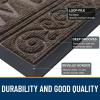 imageOLANLY Welcome Door Mat Indoor Outdoor Entrance Heavy Duty Sturdy Front Door Mat Waterproof AllWeather Doormat Stain Resistant Low Profile Easy Clean Patio Entryway Mat 36 x 24 Brown
