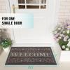 imageOLANLY Welcome Door Mat Indoor Outdoor Entrance Heavy Duty Sturdy Front Door Mat Waterproof AllWeather Doormat Stain Resistant Low Profile Easy Clean Patio Entryway Mat 36 x 24 Brown