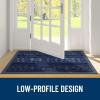 imageOLANLY Welcome Door Mat Indoor Outdoor Entrance Heavy Duty Sturdy Front Door Mat Waterproof AllWeather Doormat Stain Resistant Low Profile Easy Clean Patio Entryway Mat 295 x 17 Navy