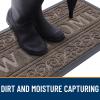 imageOLANLY Welcome Door Mat Indoor Outdoor Entrance Heavy Duty Sturdy Front Door Mat Waterproof AllWeather Doormat Stain Resistant Low Profile Easy Clean Patio Entryway Mat 36 x 24 Brown