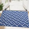 imageOLANLY Front Door Mat NonSlip Rubber Backing Dirt Resistant and Absorbent Washable Easy to Clean LowProfile Indoor Doormat for Back Door Entryway Inside Entrance 32x20 GreyNavy
