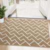 imageOLANLY Front Door Mat NonSlip Rubber Backing Dirt Resistant and Absorbent Washable Easy to Clean LowProfile Indoor Doormat for Back Door Entryway Inside Entrance 32x20 GreyBeige