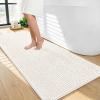 image:imageOLANLY Thick Bathroom Rugs 30x20 Extra Soft Absorbent Chenille Bath Rugs Rubber Backing Machine Wash Dry Bath Mats for Bathroom Floor Tub and Shower Home Decor Accessories GreyIvory