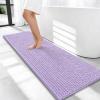image:imageOLANLY Thick Bathroom Rugs 30x20 Extra Soft Absorbent Chenille Bath Rugs Rubber Backing Machine Wash Dry Bath Mats for Bathroom Floor Tub and Shower Home Decor Accessories GreyLavender