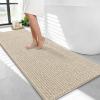 image:imageOLANLY Thick Bathroom Rugs 30x20 Extra Soft Absorbent Chenille Bath Rugs Rubber Backing Machine Wash Dry Bath Mats for Bathroom Floor Tub and Shower Home Decor Accessories GreySand
