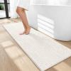 image:imageOLANLY Thick Bathroom Rugs 30x20 Extra Soft Absorbent Chenille Bath Rugs Rubber Backing Machine Wash Dry Bath Mats for Bathroom Floor Tub and Shower Home Decor Accessories GreyIvory