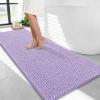image:imageOLANLY Thick Bathroom Rugs 30x20 Extra Soft Absorbent Chenille Bath Rugs Rubber Backing Machine Wash Dry Bath Mats for Bathroom Floor Tub and Shower Home Decor Accessories GreyLavender