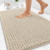 image:imageOLANLY Thick Bathroom Rugs 30x20 Extra Soft Absorbent Chenille Bath Rugs Rubber Backing Machine Wash Dry Bath Mats for Bathroom Floor Tub and Shower Home Decor Accessories GreySand