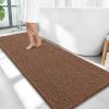 image:imageOLANLY Thick Bathroom Rugs 30x20 Extra Soft Absorbent Chenille Bath Rugs Rubber Backing Machine Wash Dry Bath Mats for Bathroom Floor Tub and Shower Home Decor Accessories GreyMocha
