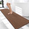 image:imageOLANLY Thick Bathroom Rugs 30x20 Extra Soft Absorbent Chenille Bath Rugs Rubber Backing Machine Wash Dry Bath Mats for Bathroom Floor Tub and Shower Home Decor Accessories GreyMocha