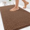 image:imageOLANLY Thick Bathroom Rugs 30x20 Extra Soft Absorbent Chenille Bath Rugs Rubber Backing Machine Wash Dry Bath Mats for Bathroom Floor Tub and Shower Home Decor Accessories GreyMocha