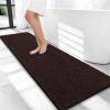 image:imageOLANLY Thick Bathroom Rugs 30x20 Extra Soft Absorbent Chenille Bath Rugs Rubber Backing Machine Wash Dry Bath Mats for Bathroom Floor Tub and Shower Home Decor Accessories GreyBrown