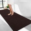 image:imageOLANLY Thick Bathroom Rugs 30x20 Extra Soft Absorbent Chenille Bath Rugs Rubber Backing Machine Wash Dry Bath Mats for Bathroom Floor Tub and Shower Home Decor Accessories GreyBrown