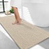 image:imageOLANLY Thick Bathroom Rugs 30x20 Extra Soft Absorbent Chenille Bath Rugs Rubber Backing Machine Wash Dry Bath Mats for Bathroom Floor Tub and Shower Home Decor Accessories GreySand