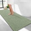 image:imageOLANLY Thick Bathroom Rugs 30x20 Extra Soft Absorbent Chenille Bath Rugs Rubber Backing Machine Wash Dry Bath Mats for Bathroom Floor Tub and Shower Home Decor Accessories GreySage Green