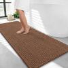 image:imageOLANLY Thick Bathroom Rugs 30x20 Extra Soft Absorbent Chenille Bath Rugs Rubber Backing Machine Wash Dry Bath Mats for Bathroom Floor Tub and Shower Home Decor Accessories GreyMocha