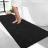 image:imageOLANLY Thick Bathroom Rugs 30x20 Extra Soft Absorbent Chenille Bath Rugs Rubber Backing Machine Wash Dry Bath Mats for Bathroom Floor Tub and Shower Home Decor Accessories GreyBlack
