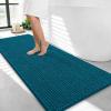 image:imageOLANLY Thick Bathroom Rugs 30x20 Extra Soft Absorbent Chenille Bath Rugs Rubber Backing Machine Wash Dry Bath Mats for Bathroom Floor Tub and Shower Home Decor Accessories GreyPeacock Blue
