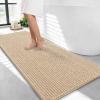 image:imageOLANLY Thick Bathroom Rugs 30x20 Extra Soft Absorbent Chenille Bath Rugs Rubber Backing Machine Wash Dry Bath Mats for Bathroom Floor Tub and Shower Home Decor Accessories GreyBeige