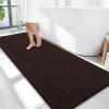 image:imageOLANLY Thick Bathroom Rugs 30x20 Extra Soft Absorbent Chenille Bath Rugs Rubber Backing Machine Wash Dry Bath Mats for Bathroom Floor Tub and Shower Home Decor Accessories GreyBrown