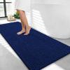 image:imageOLANLY Thick Bathroom Rugs 30x20 Extra Soft Absorbent Chenille Bath Rugs Rubber Backing Machine Wash Dry Bath Mats for Bathroom Floor Tub and Shower Home Decor Accessories GreyNavy
